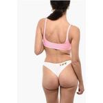 Верх бикини бандо из хлопка с принтом Dsquared2, Multicolor - фото 2