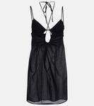 Мини-платье с вырезом-халтер Nensi Dojaka, черный - фото