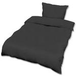 Постельное белье julie 155/220 см + наволочка 80/80 см black renforce, черный - фото 2