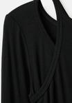 Топ Mango Long sleeved top, Black - фото 6