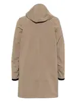 Однобортное пальто с капюшоном и логотипом K-Way, бежевый - фото 2