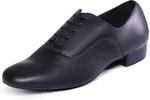 Мужские танцевальные туфли ARCLIBER для бальных танцев, из искусственной кожи, черные, для танго, сальсы и латины - фото