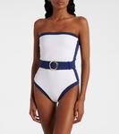 Купальник Whitney с поясом Alexandra Miro, White Navy - фото 2