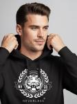 Neverless Толстовка 'Academic Tiger' в черном цвете - фото 5