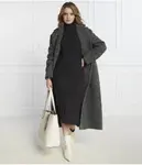 Шерстяное платье Mm, серый - фото 2