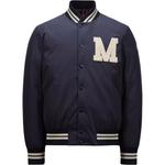 Пуховик мужской темно-синий Moncler - фото