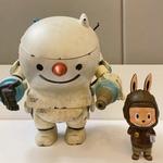 Labubu снеговик меха трендовые фигурки POP MART - фото 3