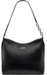 Сумка-хобо через плечо Calvin Klein Nova Chain, Black/Silver Solid - фото
