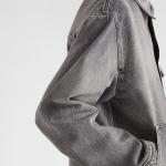 Мужская джинсовая куртка Prada, серый - фото 4