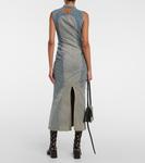 Джинсовое платье макси all over moon Marine Serre, синий - фото 3