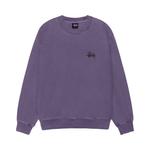 Свитер Stussy Basic Crew Pigment Dyed, Grape - фото