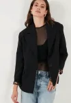 Блейзер стандартного кроя Lela, Black - фото
