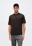 Поло Samsøe Samsøe ROWAN, Black Coffee/Dark Brown - фото