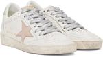 Белые кроссовки Ball Star Golden Goose, White/Moonlight pink - фото 4