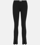 Леггинсы Thilde из эластичного джерси THE ROW, черный - фото