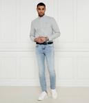 Рубашка мужская Tommy Jeans хлопковая с логотипом бренда, серый - фото 2