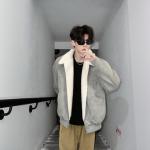 Пуховик Unisex Lapel Thickened Patchwork X1617, coffee - фото 7