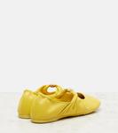 Балетки из галечной кожи Loewe, Dandelion - фото 2