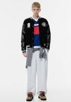 Куртка PULL&BEAR EMBROIDERED VARSITY, Black - фото 2