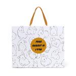 FREE RABBITⅡ Вязаный шарф унисекс, 2 Pack (Blue-White+White Gray Gradient) - фото 4