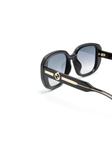 Gucci Eyewear солнцезащитные очки с логотипом Interlocking G, черный - фото 3