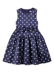 Платье без рукавов в горошек Self-Portrait Kids, синий - фото