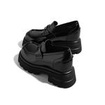 Женские лоферы черные KODI, черный-Height Increase Version 8cm - фото 4