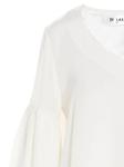 DI.LA3 PARI' шелковая блузка с пышными рукавами, белый - фото 3