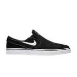 Кеды Nike Zoom Stefan Janoski Slip Canvas SB 'Black White', черный - фото