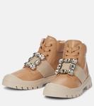 Ботинки Viv Desert из кожи Roger Vivier, Nocciola Chiaro - фото 5