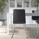 Стул IKEA, цвет chrome-plated/Glose black - фото 3