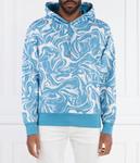 Толстовка мужская Boss Orange с узором, синий - фото