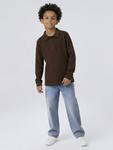 NAME IT Лонгслив в темно-коричневом цвете - фото 3
