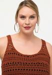 Топ Ulla Popken Top, Terracotta/Brown - фото 4