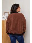 Блузон Curvy Lady, коричневый - фото 3