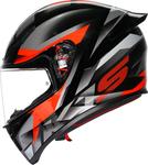 Шлем AGV k1 s fastlap, Black/Grey/Red - фото 5