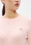 Джемпер GANT CABLE C NECK, Peony Pink/Pink - фото 8