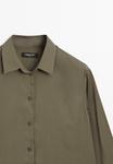 Блуза Massimo Dutti FLOWING LONG SLEEVE, Khaki - фото 8