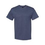 Футболка Hanes Beefy-T, цвет Heather Navy - фото