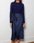 Платье-свитер Val Combo в темно-синем цвете dh NEW YORK - фото