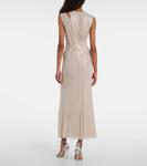 Украшенное платье миди с вырезами Self-Portrait, Champagne - фото 3