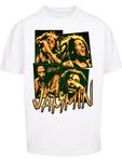 Футболка Bob Marley Jammin Live Oversize Tee белого цвета Merchcode - фото