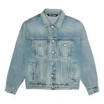 Куртка logo over button-up denim jacket 'light blue' Palm Angels, синий - фото