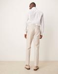 Узкие льняные брюки цвета «камень» Asos Design - фото 4