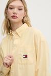 Хлопковая рубашка Tommy Jeans, желтый - фото 5