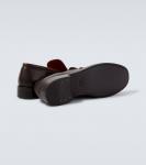 Кожаные лоферы Acne Studios, Brown - фото 7