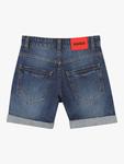 Детские бермуды HUGO Regular Fit из денима HUGO BOSS, Double Stone - фото 2