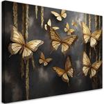Картина арт-принт KUNSTLOFT Twilight Flutter 1, золотой - фото