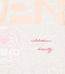 Детское платье с принтом и оборками Kenzo Kids, Grey Marl - фото 3