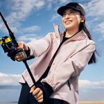 Женское светло-розовое плащ-пальто LiNing Lotus Leaf - фото 6